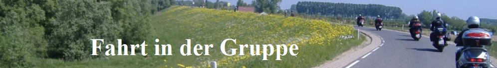 Fahrt in der Gruppe